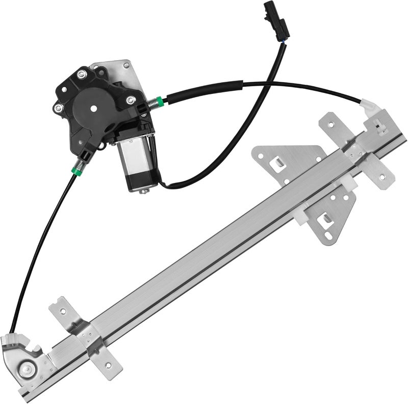 XIMAKA Rear Driver Side Power Window Regulator with Motor (2 Pins) Fit for 2000-2004 Dodge Dakota (Crew Cab Only Cable Operated), 1998-2003 Durango, 741-598 - Image 1